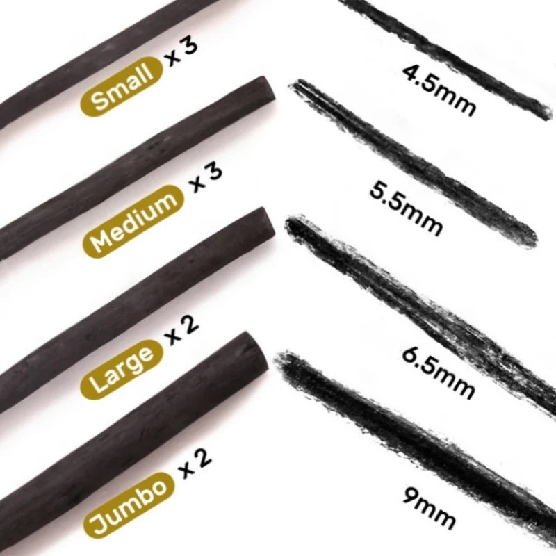10pcs Willow Charcoal Sticks Charcoal Pencil for Sketching Sketch Charcoal Stick Charcoal Drawing Sticks for Fine Art Students