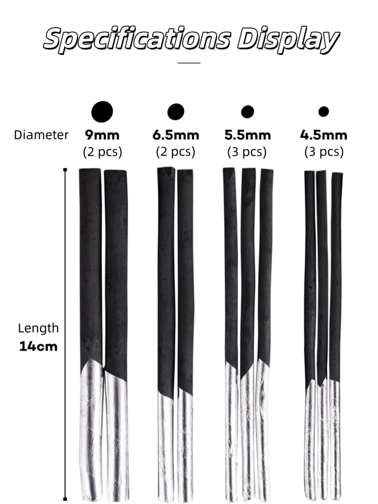10pcs Willow Charcoal Sticks Charcoal Pencil for Sketching Sketch Charcoal Stick Charcoal Drawing Sticks for Fine Art Students