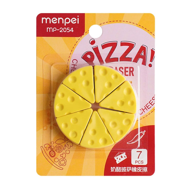 Simulation Cheese Eraser Soft School Supplies Clean Mess Free Stationary Office Student Rubber Eraser For Kids Gift