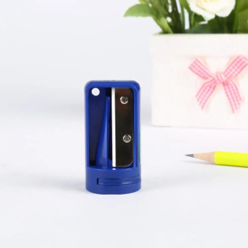 Mini Hand Tools Manual Woodwork Pencil Cutter Portable Useful Carpenter Pencil Sharpener Practical Blue Narrow Sharpening