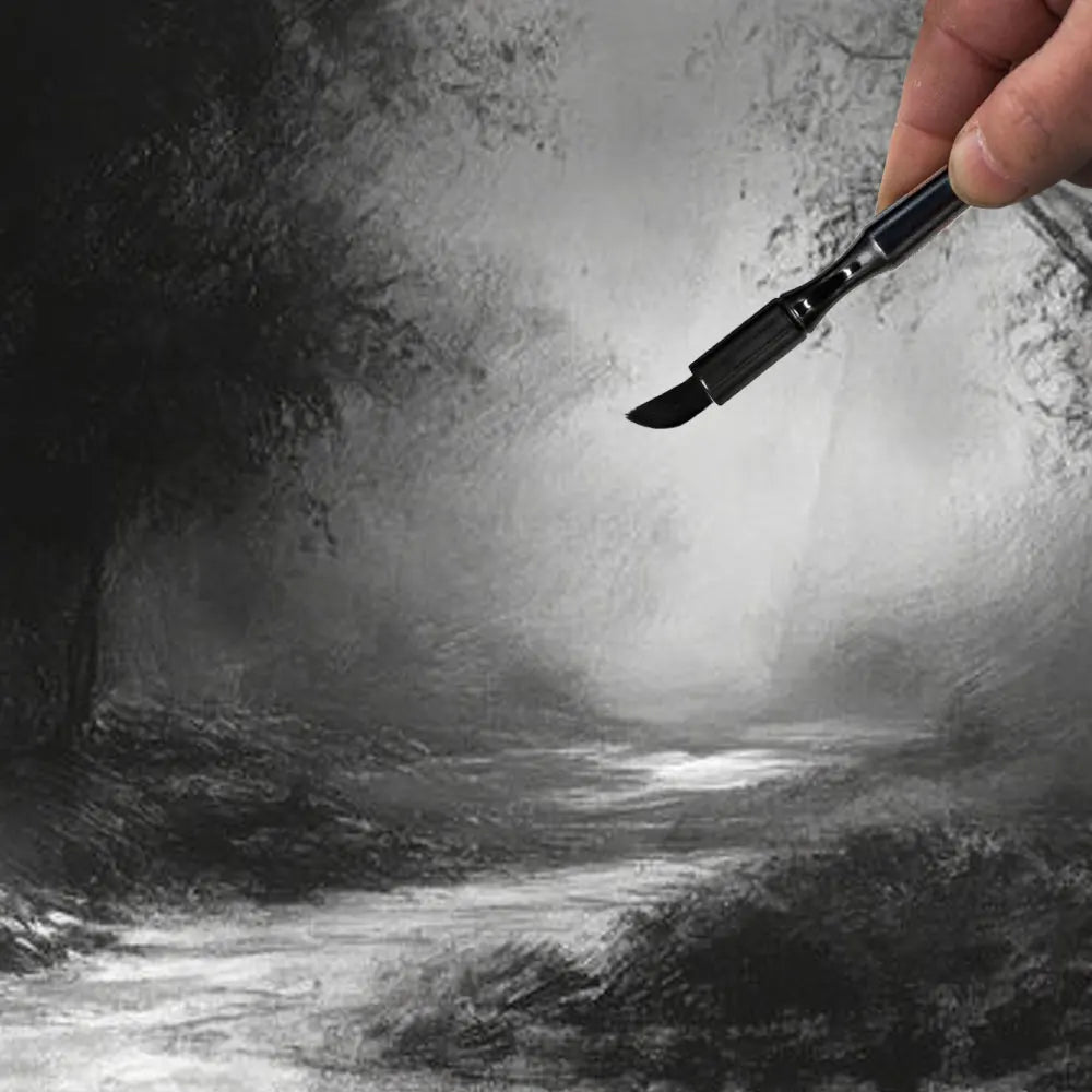Artsecret Charcoal Drawing Blending Brushes Set for Painting Sketch Drawing Tools Charcoal Ink Blending Supplies
