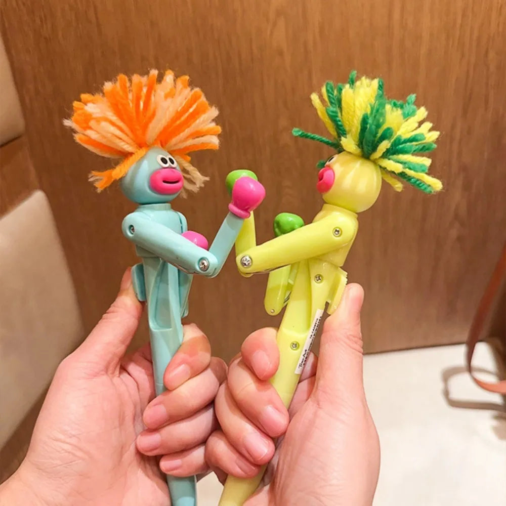 Boxing Pen 3Pcs Funny Stress Toy Ballpoint Click Pen,Cool Desk Gadget Office Game Gift for Kids Adults Anxiety Relief Fidget Toy