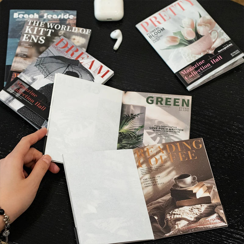 Journal GO 30sheets Magazine Collection Material Book for Scrapbooking Collage Junk Journal Magazine Gallery Material Paper