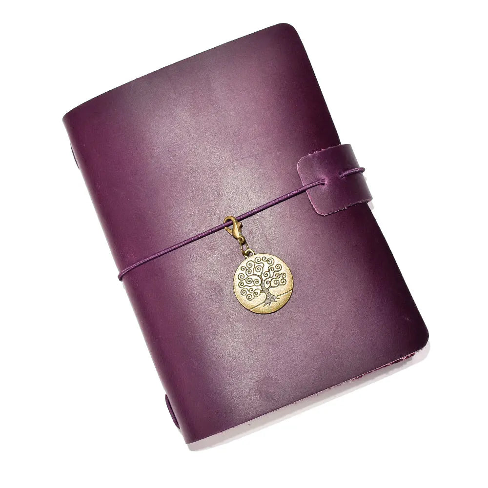 Travel Notebook Retro Leather Journal DIY Handmade Vintage Planner Note Book Portable Sketchbook Teacher School Gift 192 Pages