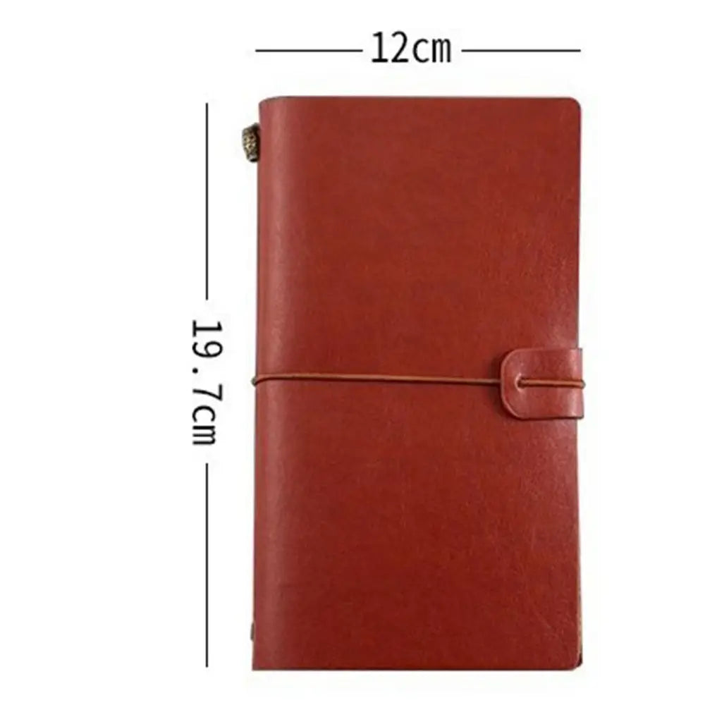 Portable Stationery Writing Notepad Diary Book School Supplies Notebook Leather Travel Book Daily Organizer Journal Booklet