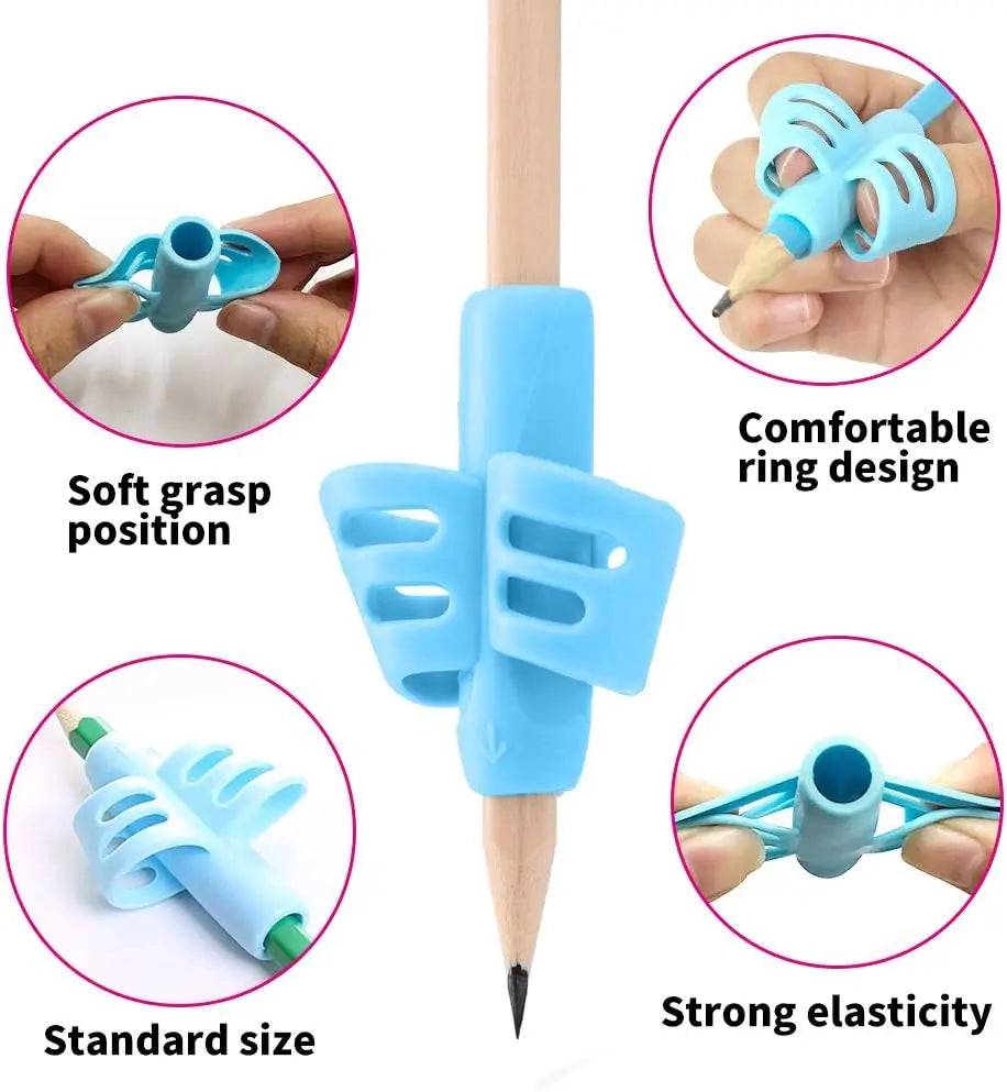 4/8/16 Pcs Handwriting Pencil Grips for Students Writing Aid Posture Correction Training Compatible with All Pencils
