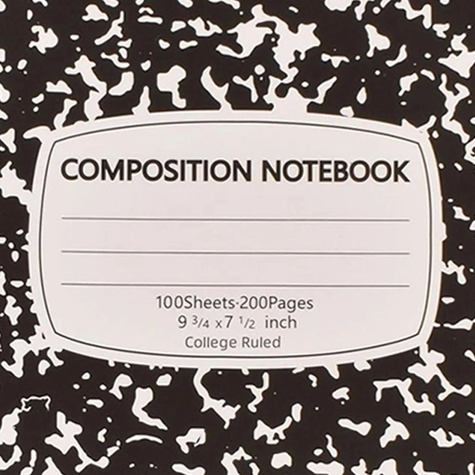 Composition Notebook College Ruled 100 Sheets Abstract Marble Cover Thick Paper 10.2x7.2in Lined Paper Notebook For School