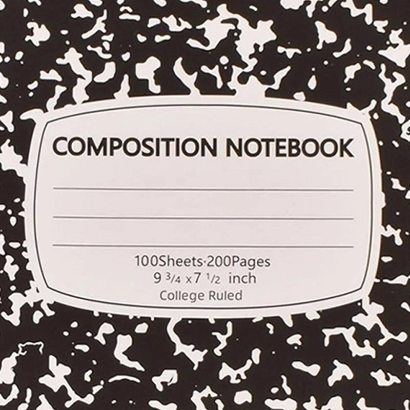 Composition Notebooks 100 Sheets Abstract Marble Cover Thick Paper 10.2x7.2in Lined Paper Notebook for School Classroom Office