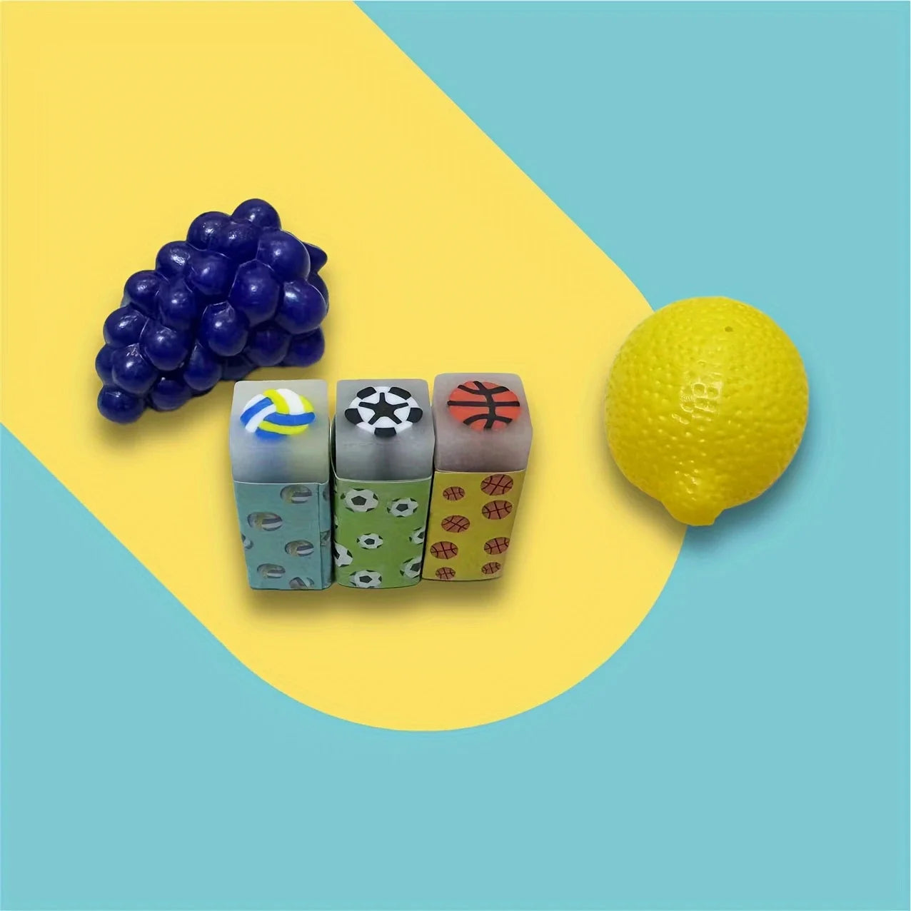 10pcs Sport Erasers Basketball Football Volleyball Erasers Fun Erasers Sports Ball Erasers For  Classroom Rewards Home