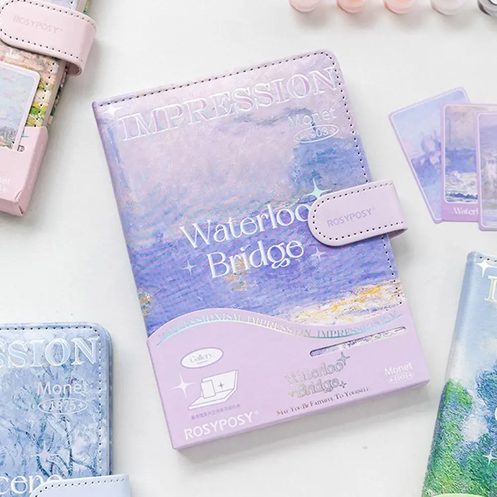 Weekly Planner School Stationery Magnetic Buckle Writing Pads Landscape Notepad DIY Scrapbook Scenery Notebook Handbook