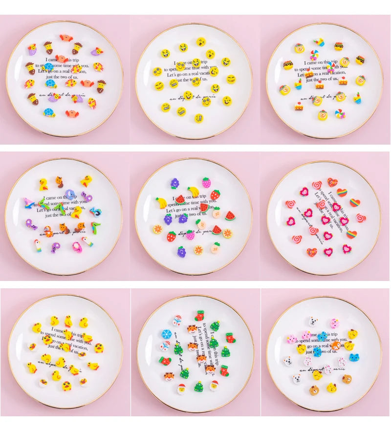 Assorted Random Mini Erasers 20~200PCS – Cute Novelty Rubber Collectibles for Office Desk Party Favors & Stationery Bulk Lot TMZ