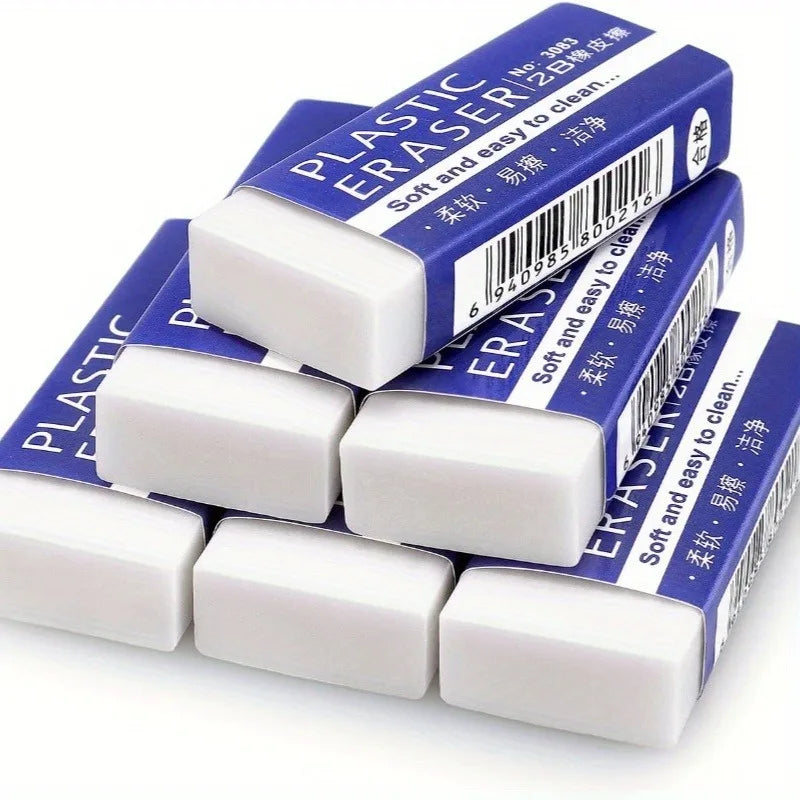 6 pieces large erasers, suitable for art and handicraft projects, artistic erasers for painting, and erasers for pencils