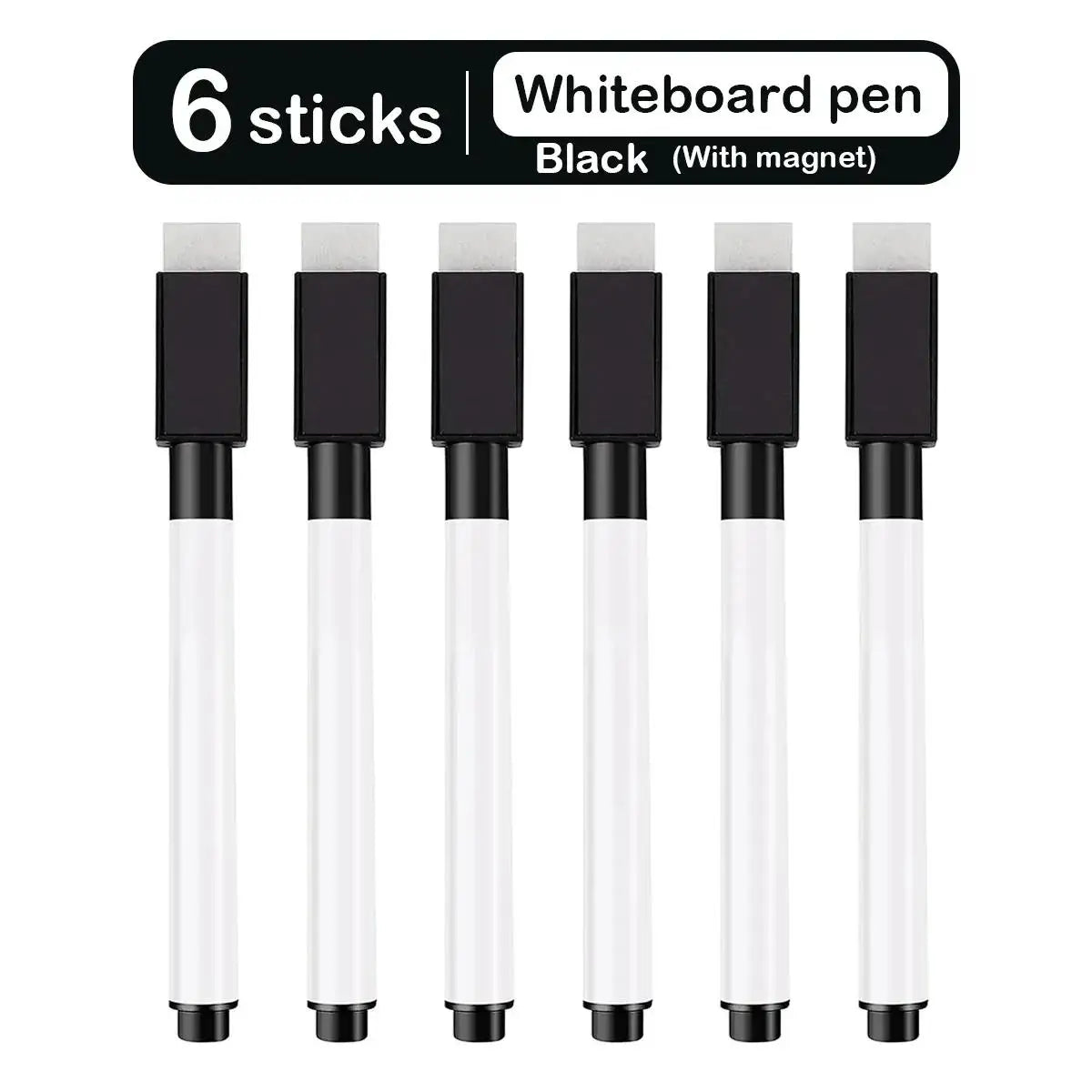 8 Pcs Magnetic Erasable Whiteboard Pen Color Options Numbering Stationery Office Teaching Supplies For Blackboard Student Note