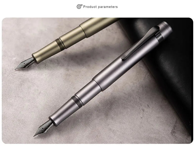 Limited Pink Hongdian M2 Mini Metaverse Sports Pocket Metal Fountain Pen 26# Nib School Office Supplies Writing Stationery Gift