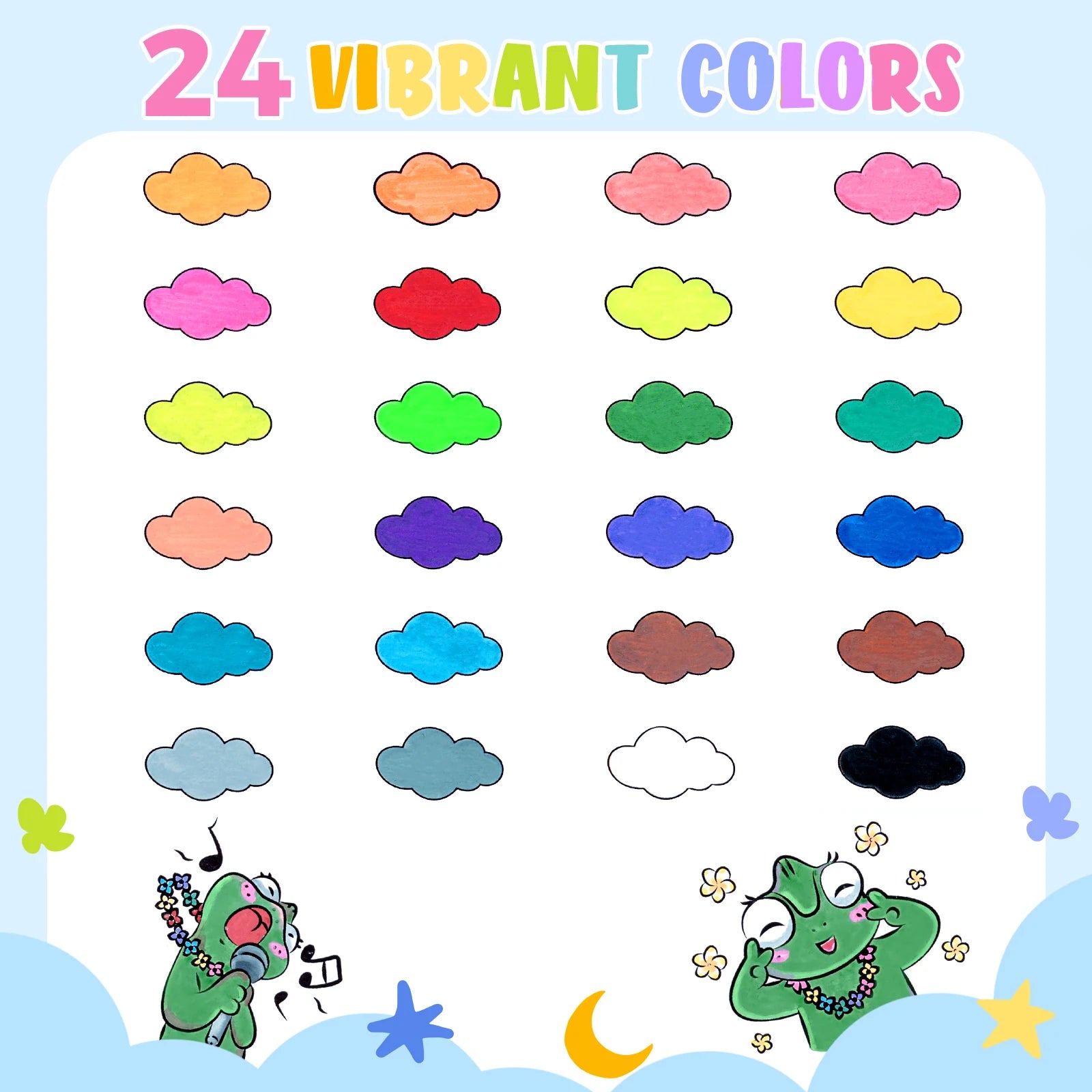 Ohuhu Acrylic Paint Markers Ultra-Washable Markers for Kids Bullet Tip Paint Pens Washable Art Markers Painting School Supplies