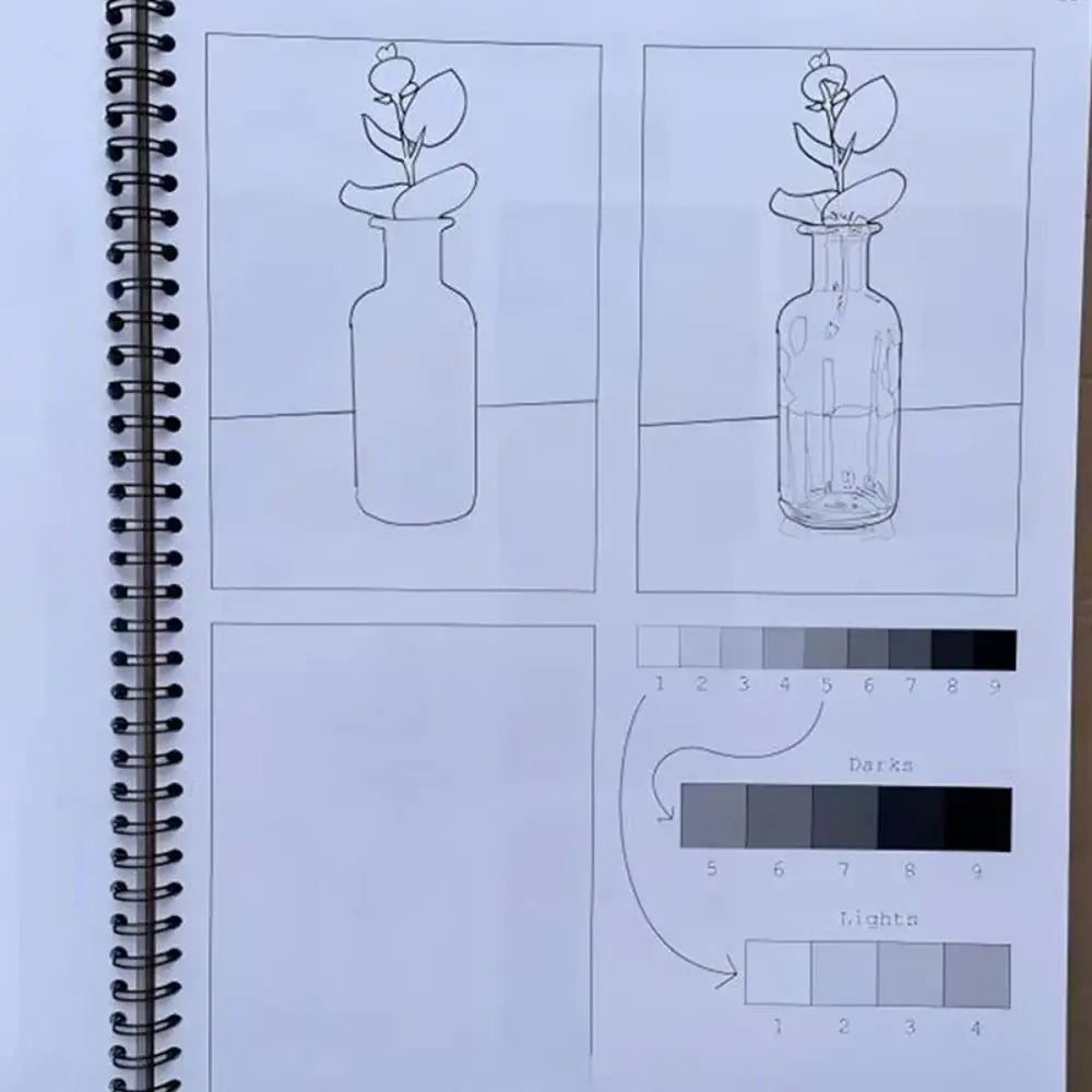 Professional This Is Not a Sketchbook Interactive Workbook Hardcover Art Class Drawing Book with Lined Blank Pages Thick Paper