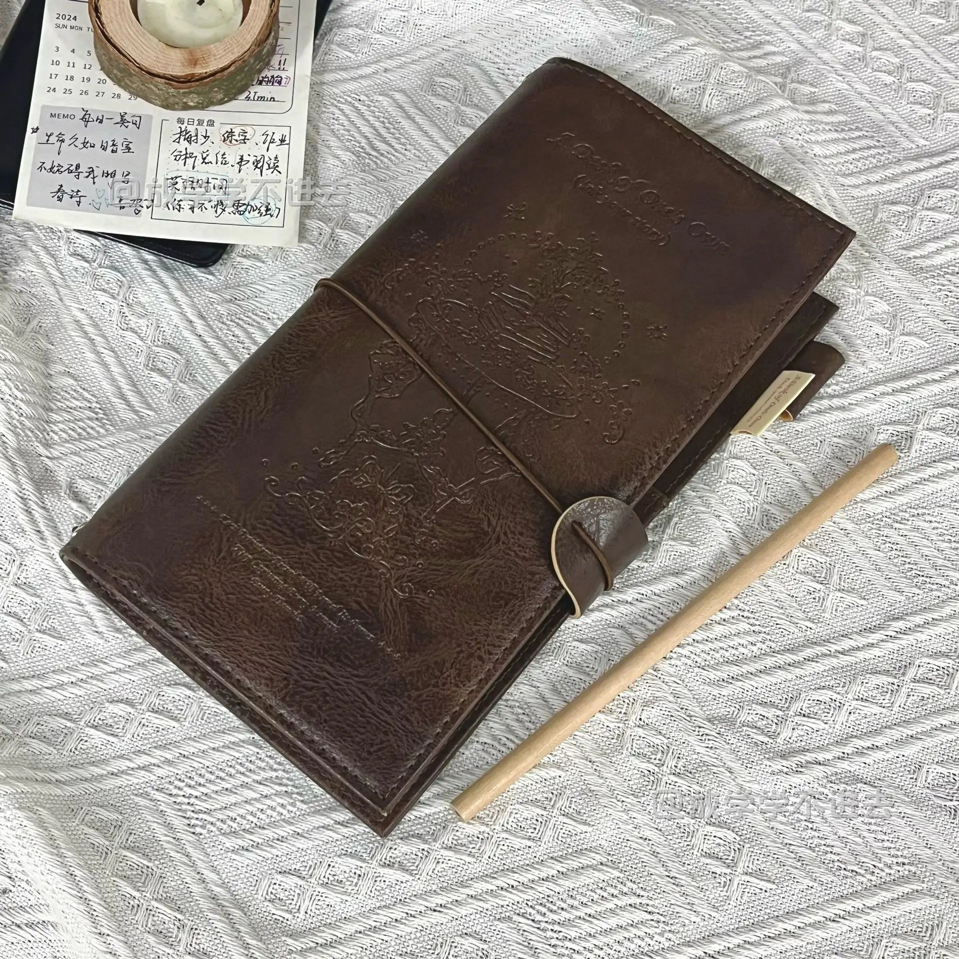Vintage Black Notebook PU Leather Blank Kraft Diary Note Book Journal Sketchbook Stationery School Office Supplies