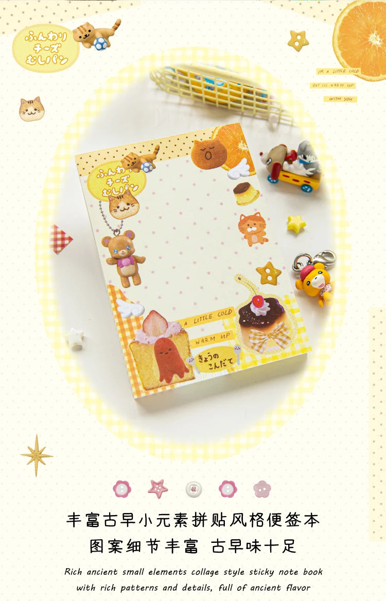 80pcs Kawaii Japanese Student Notebook Stationery School Office Supplies Planner Creative Handbook Decorative Paper