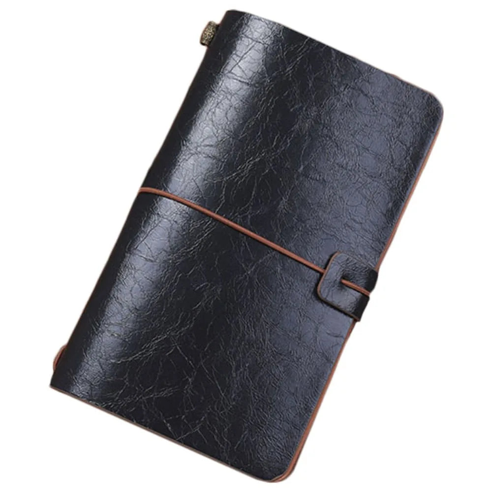 Vintage Portable Leather Notebook Stationery Hand Ledger Diary Book Hardcover Exquisite Notepad School