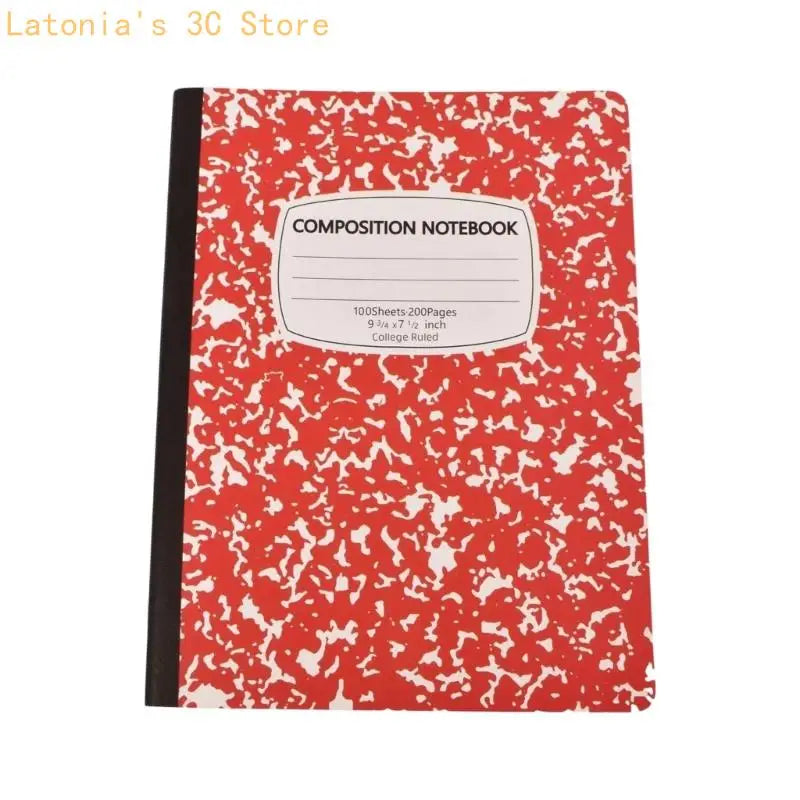 Softcover College Ruled Composition Notebook, 100 Sheets for Class Writing X3UB