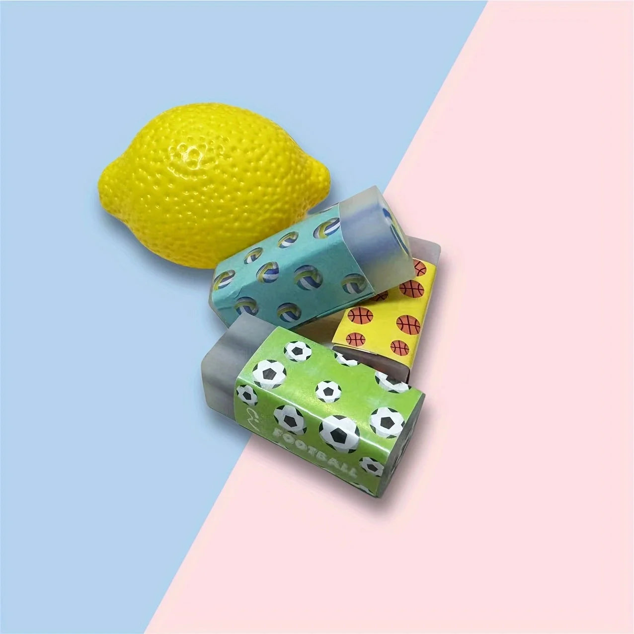 10pcs Sport Erasers Basketball Football Volleyball Erasers Fun Erasers Sports Ball Erasers For  Classroom Rewards Home