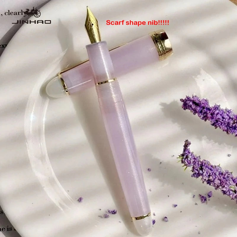 2026 Limited Edition Sakura Pink! JINHAO 82 Plus Fountain Pen Rose Clip Rose Scarf Pattern Nib School Office Supplies Stationery