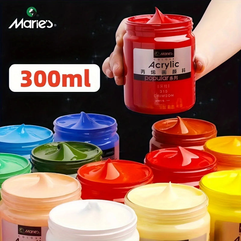 300ml acrylic paint for art wall, hand-painted clothes, DIY, hand-painted shoes, specifically for indoor use