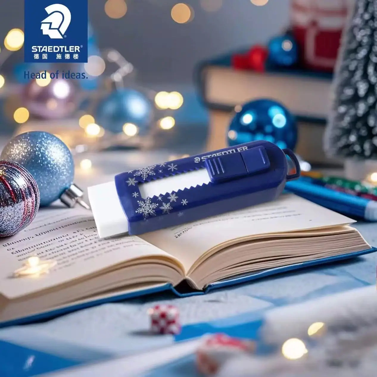 Staedtler 525 Eraser From Germany Is Environmentally Friendly, PVC Free, Debris Free, and Can Be Pushed