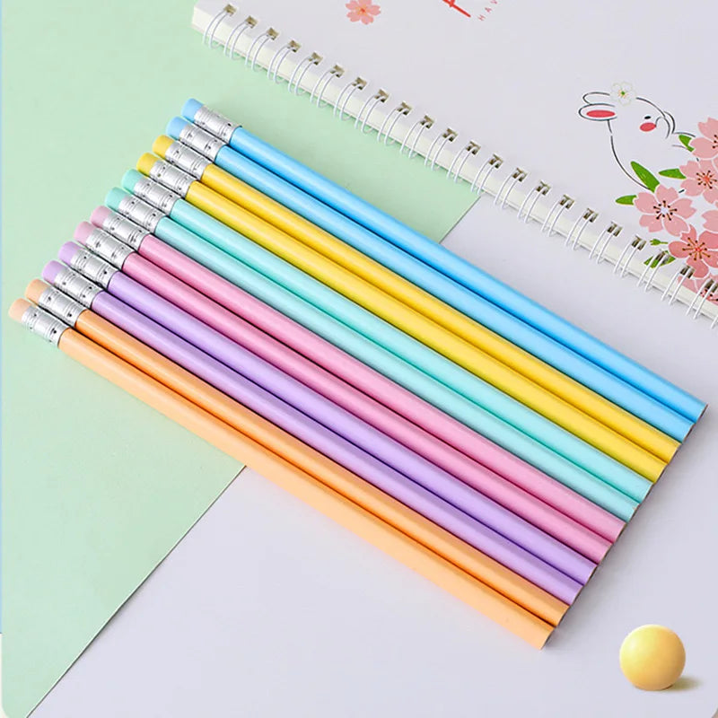 20/50/100 Personalized Wooden Pencils Customized School Decor Pen With Eraser Wedding Gift Favors Baby Shower Party 19CM