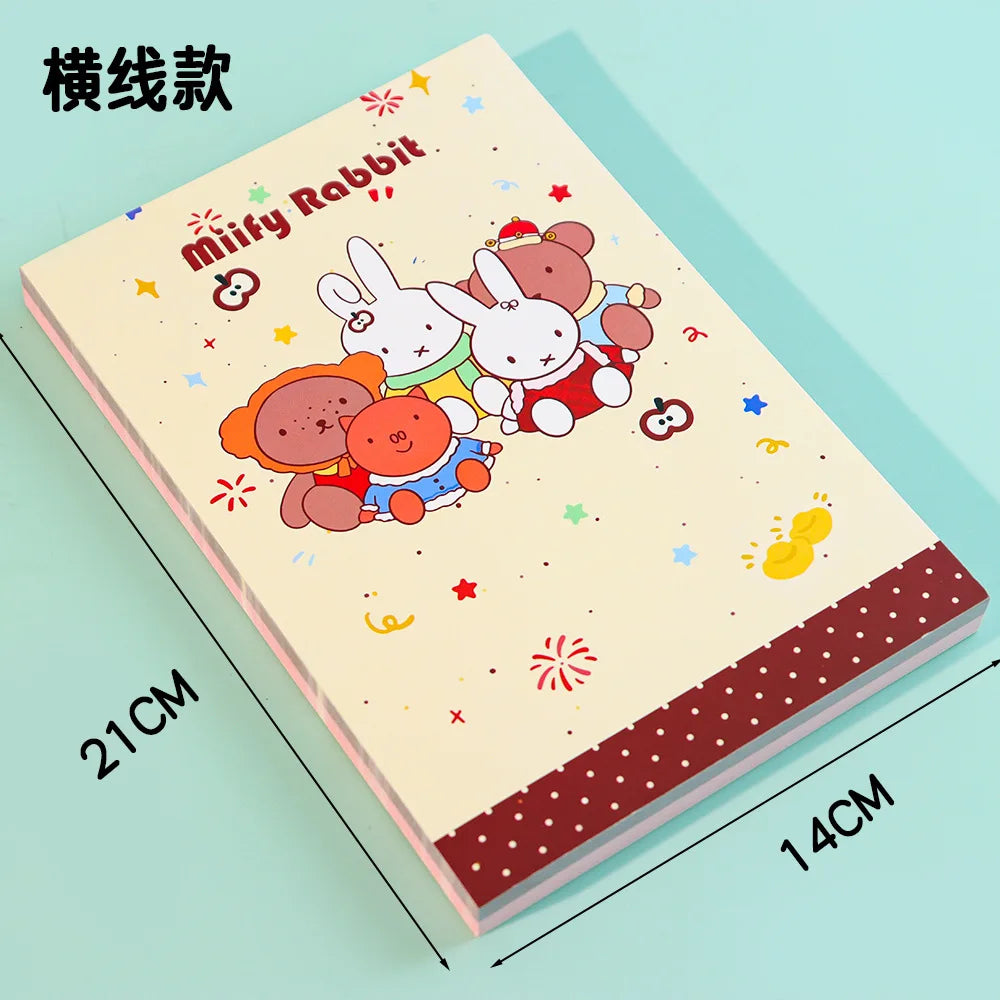 Kawaii Miffys Notebooks and Journals New Kids Anime Rabbit Notepad Student School Planner Memorandum Office Accessories Gifts