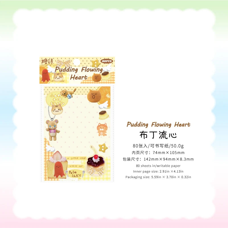 80pcs Kawaii Japanese Student Notebook Stationery School Office Supplies Planner Creative Handbook Decorative Paper