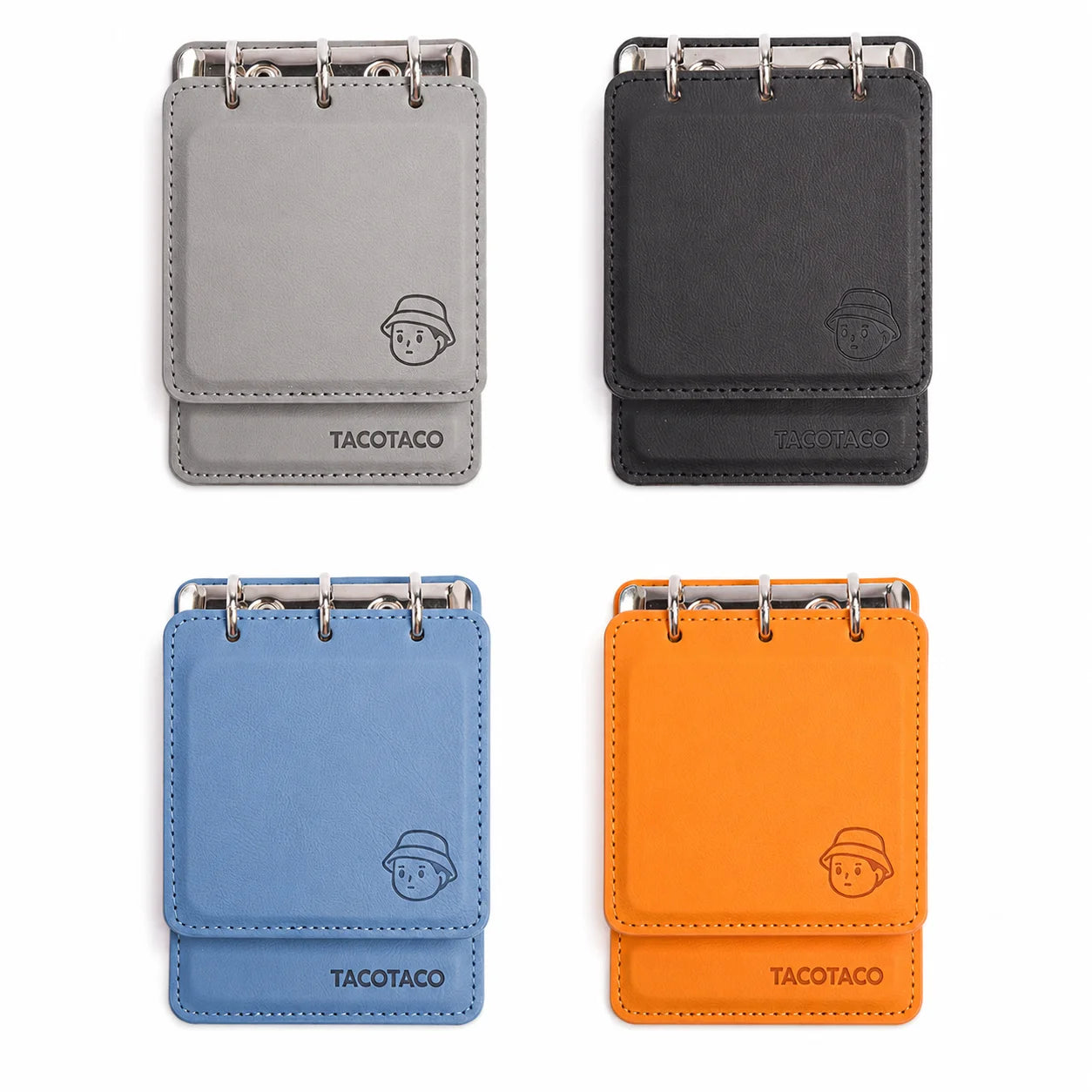 Mini Pocket Notebook, Portable Ring Binder Journal, Compact PU Leather Memo Book, Cute Daily Note Planner for School Office
