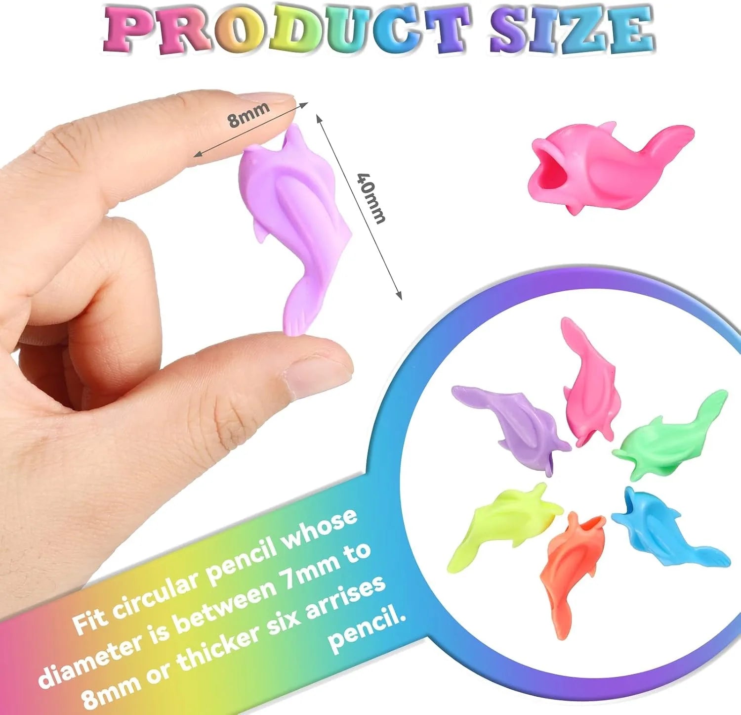 Pencil Grippers for Kids Handwriting 10-30Pcs Finger Grips Holder Ergonomic Writing Aid Grip Posture Correction Training Tools