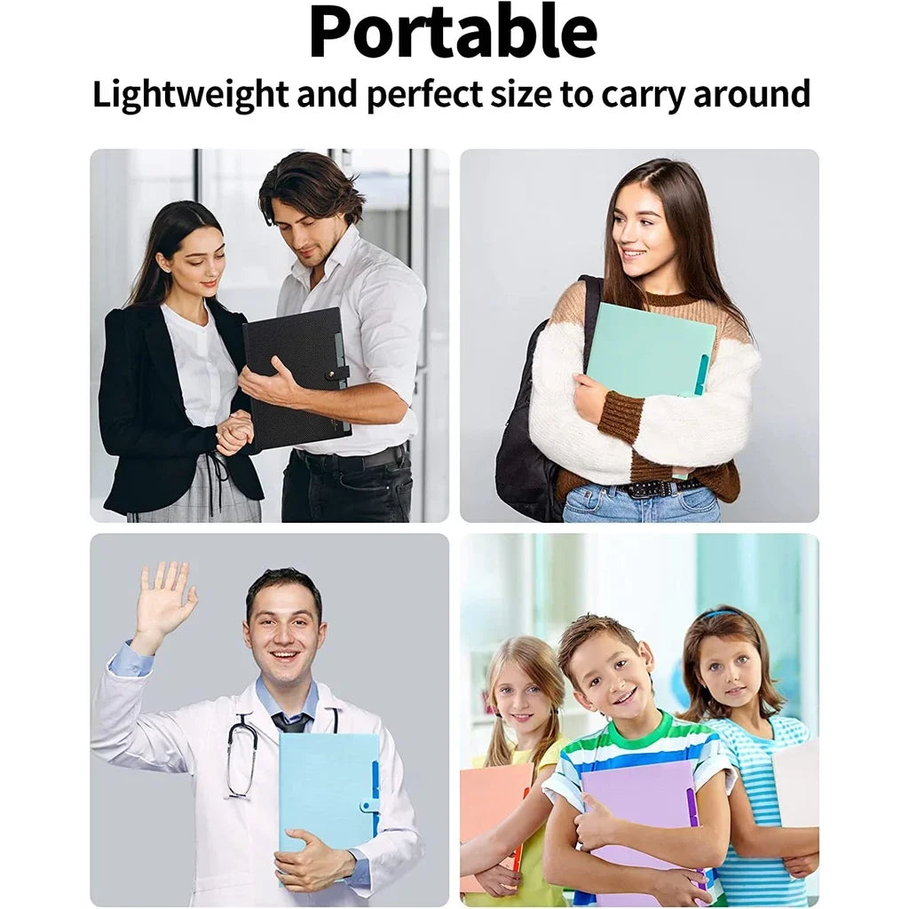 Expanding File Folder,5 Pocket Folders for Documents,Portable Paper Organizer for School Office Supplies,A4 Size