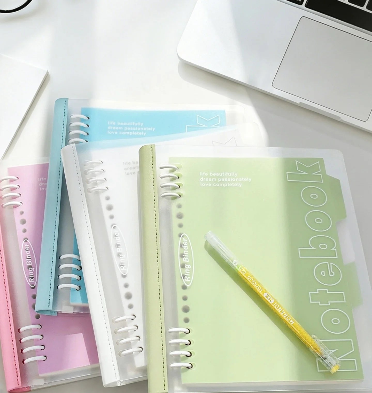 B5 Loose Leaf Notebook Soft Spine Detachable Pages for Middle High School Students Reading Journal Stylish New Design