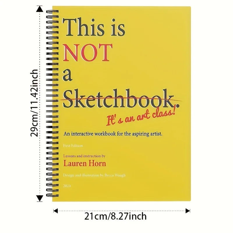'This Is Not a Sketchbook' - Cross-Border Bestseller Interactive Drawing & Coloring Book for Adults & Kids, A4 English Edition