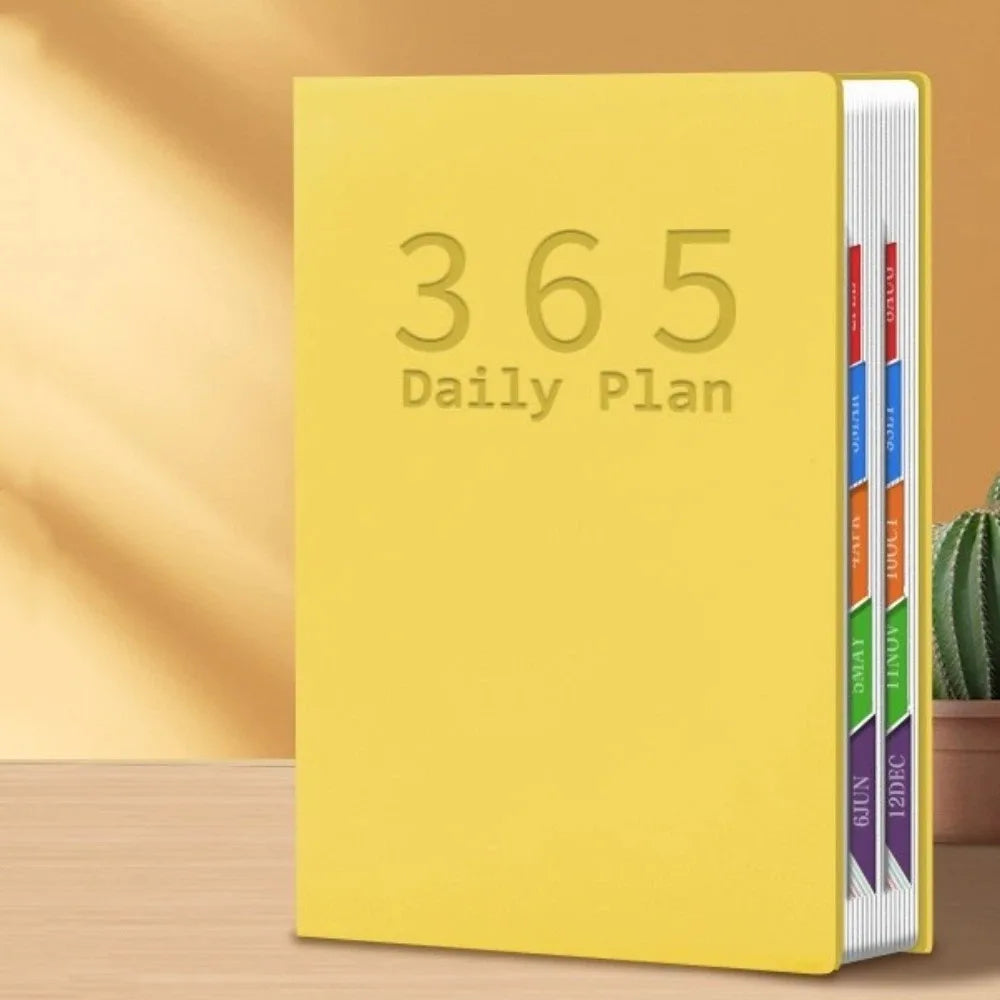 Composition Notebook Portable 2027 Planner 400 Pages Notebook Pocket Schedule Book Hardcover Notepad Self-Discipline