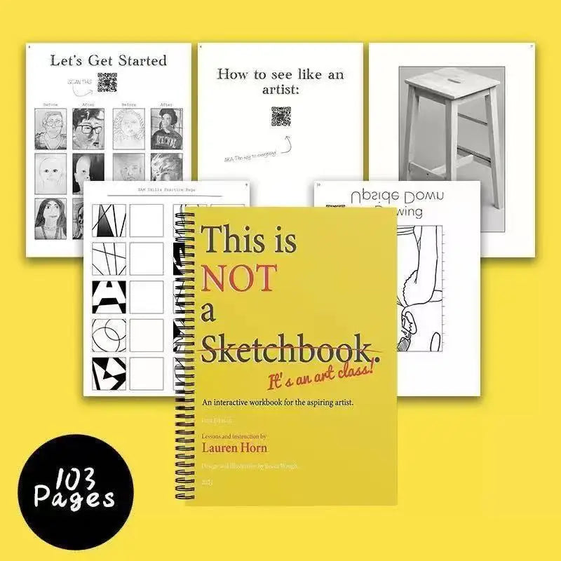 'This Is Not a Sketchbook' - Cross-Border Bestseller Interactive Drawing & Coloring Book for Adults & Kids, A4 English Edition