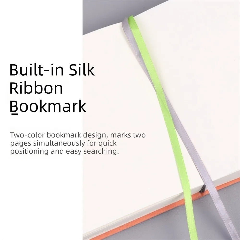 720 Page Blank Inner Notebook Synthetic Soft Minimalist Drawing Book Leather Surface Fresh Ultra Thick Notebook School Supplies