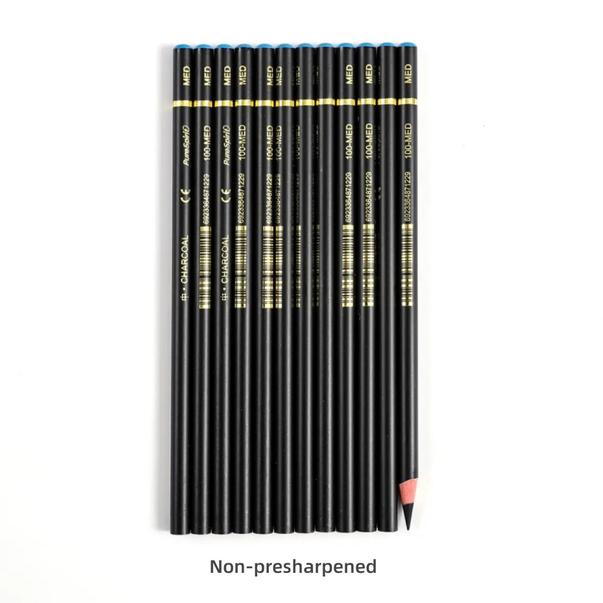 12PCS Professional Charcoal Pencils for Drawing, Sketching, Shading, Artist Pencils for Beginners & Artists