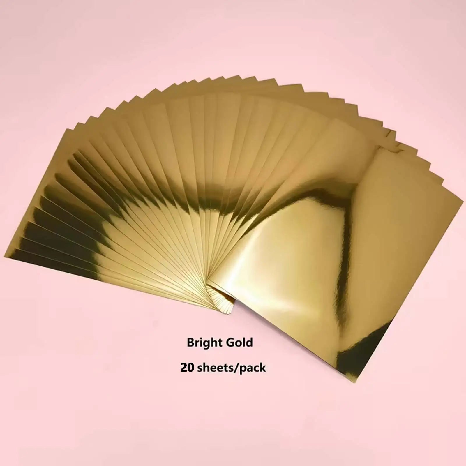 10/20 Sheets A4 Bright Metal Gold CardStock Paper, Suitable for DIY Various Crafts & Paper Art, Festivals, Birthdays