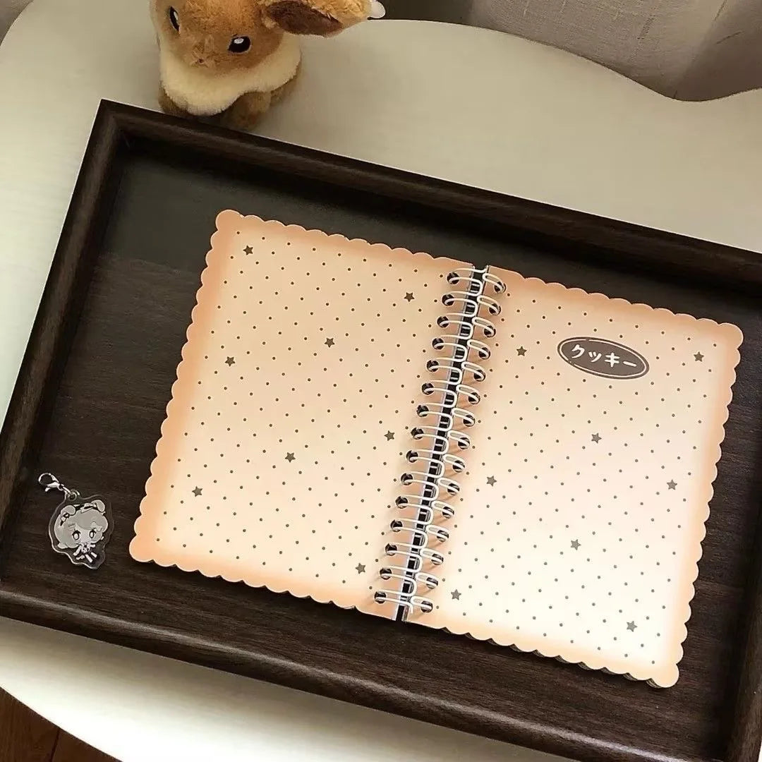Ins A6 Soft Cover Notepad Lovely Biscuit Design Portable  Journals Travelers Writing Notebook for School Girls Daily Use