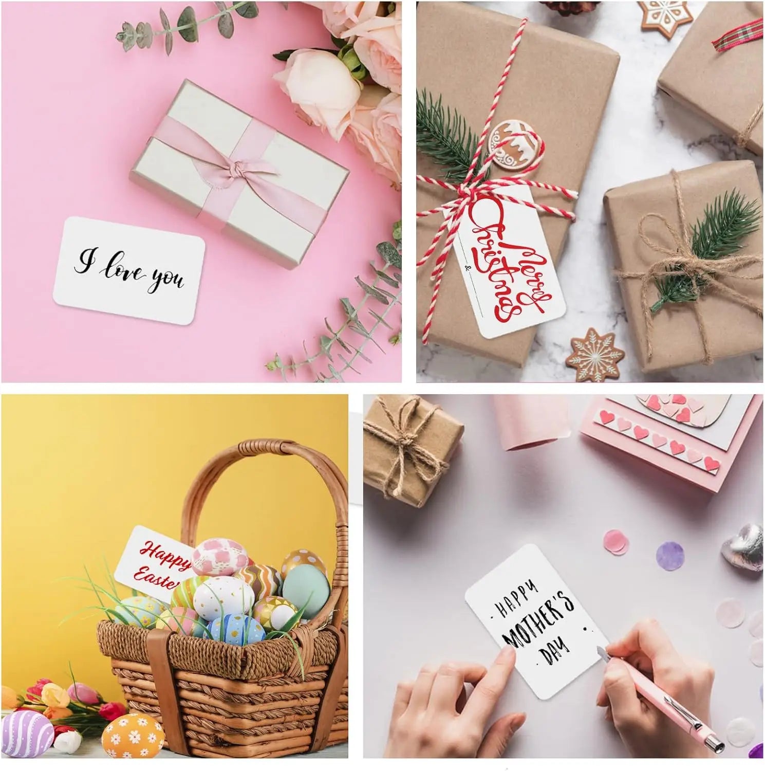 Blank Flash Cards 50/100PCS, DIY White Cardstock Postcards for Graffiti Bookmarks, Message Note Index Cards