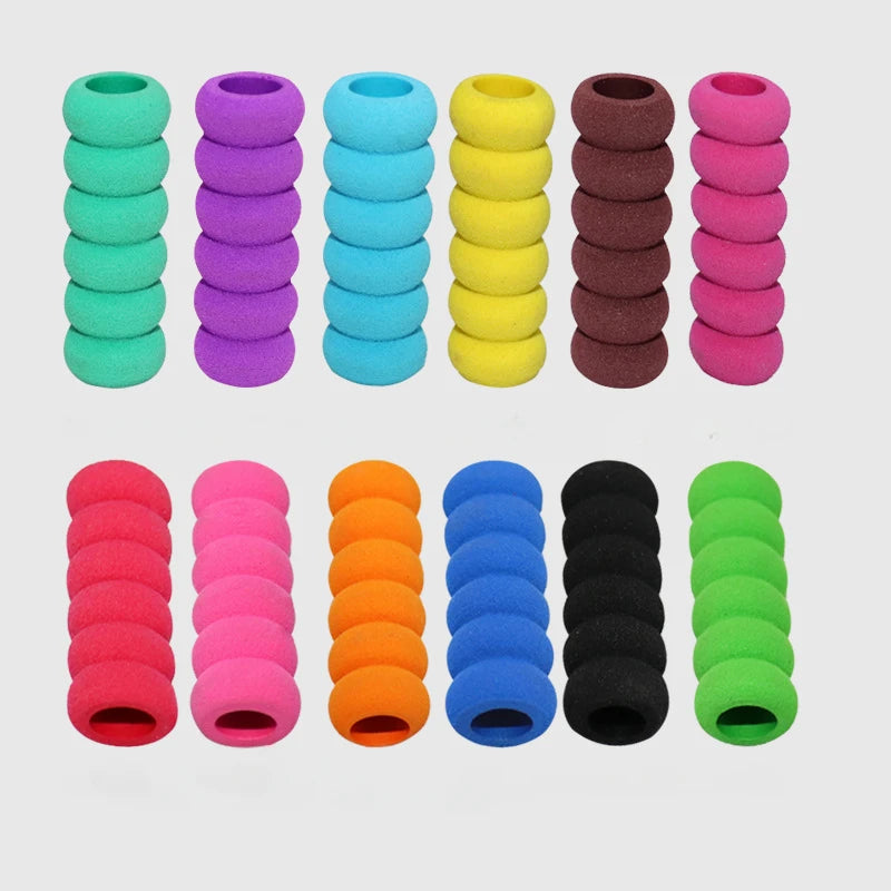 30pcs Pencil Grips for Kids Handwriting Soft Sponge Diamond Painting Drill Pen Grip Anti-slip Finger Guard Corrector Papeleria