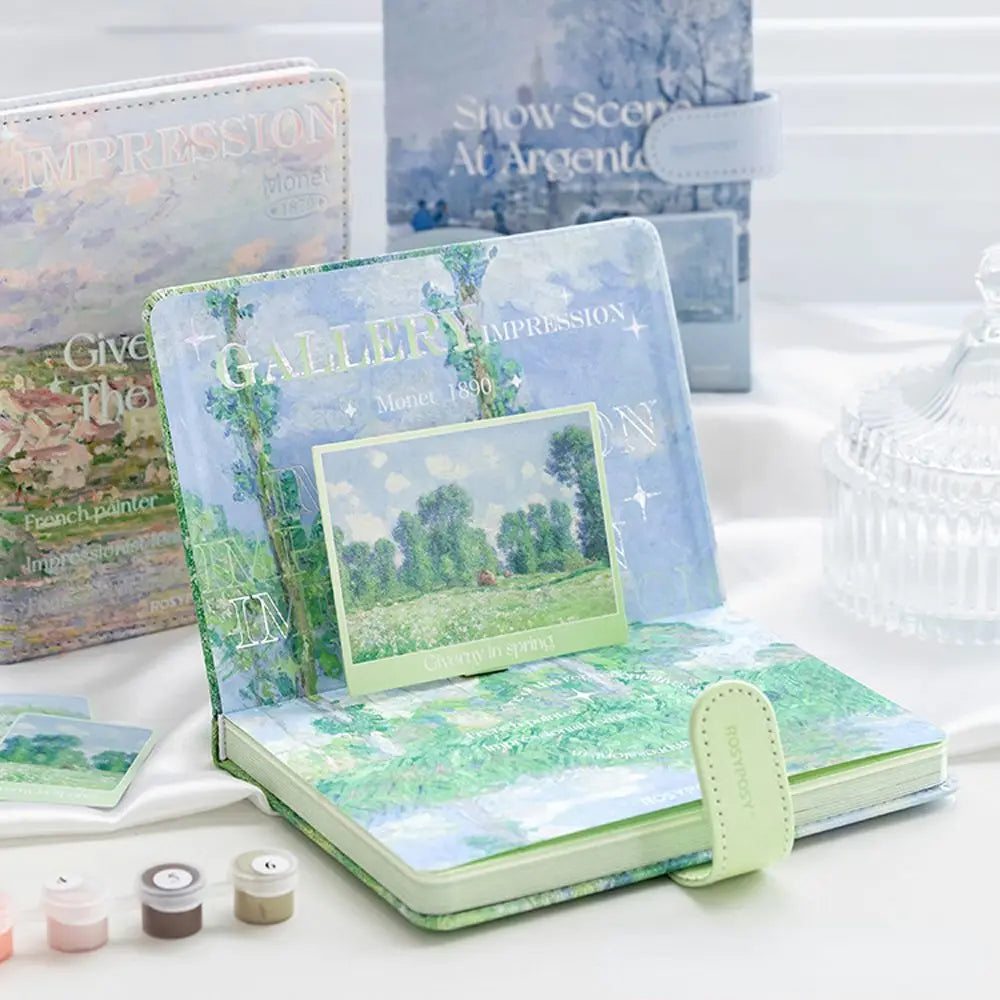 Weekly Planner School Stationery Magnetic Buckle Writing Pads Landscape Notepad DIY Scrapbook Scenery Notebook Handbook