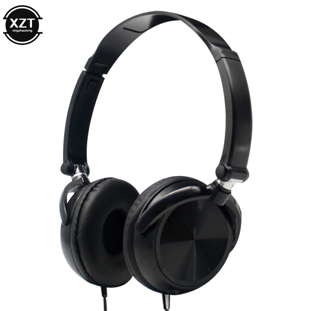 HD Sound Wired Headphones Over Ear Headsets Bass HiFi Sound Music Stereo Earphone Flexible Adjustable Headset For PC MP3 Phone