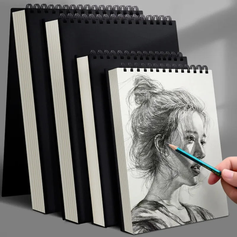 1 Pack 30-Sheets Top Spiral Bound Sketch Book Acid Free Art Sketchpad for Artistic Drawing Painting & Writing