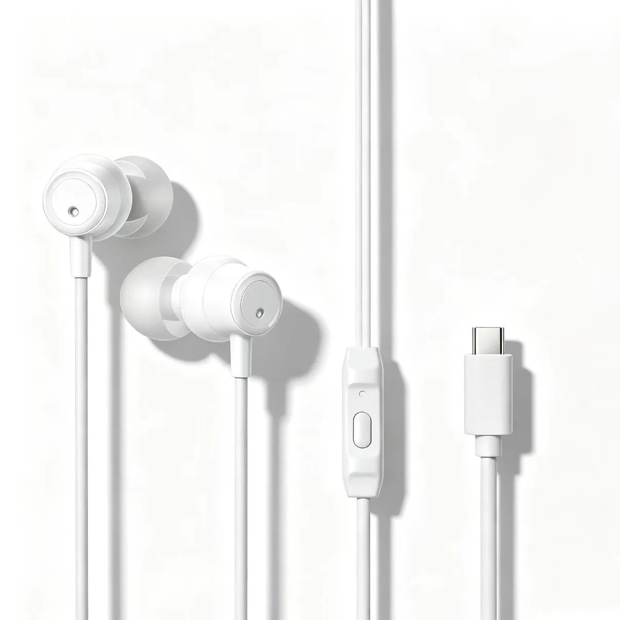696 Portable Wired In Ear Headphones HD Calling Earphones Clear Sound Quality Music Playing TYPE-C Universal Headset