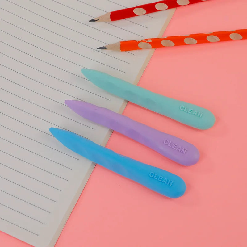 3-5PCS/Box Primary School Students Hole Eraser, Clean Large Eraser for Art, No Residue & No Crumbs, Easy to Erase