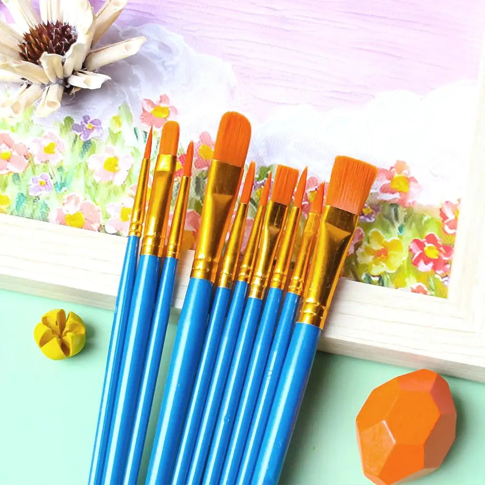 Acrylic Paint Brushes Set Artist Paintbrushes for Acrylic Painting Oil Watercolor Canvas Boards Rock Body Face Nail Art Supplies